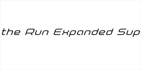 Fox on the Run Expanded Super-Italic Logo