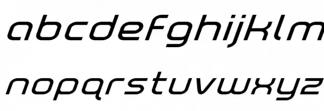 Fox on the Run Expanded Super-Italic Caratteri MINUSCOLO