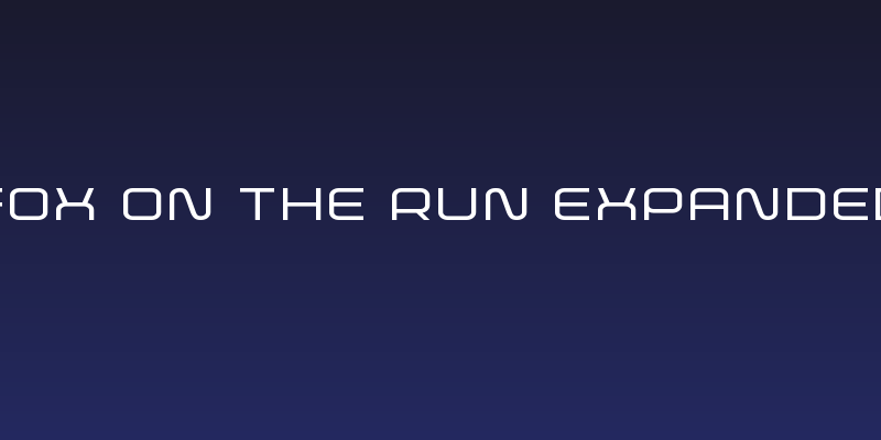 Fox on the Run Expanded Social Header