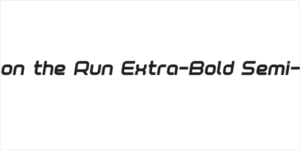 Fox on the Run Extra-Bold Semi-Italic Logo