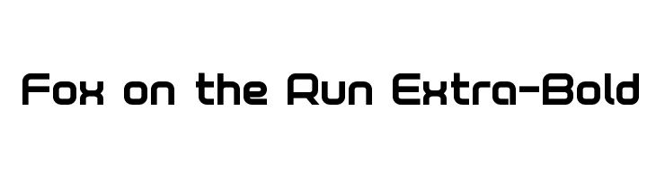 Fox on the Run Extra-Bold Font