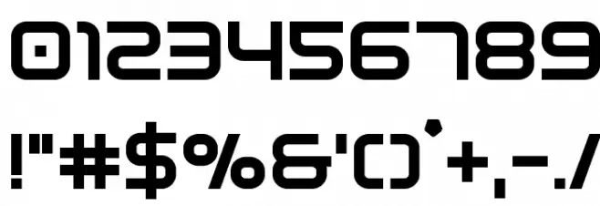 Fox on the Run Extra-Bold Font OTHER CHARS