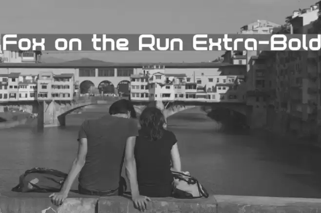 Fox on the Run Extra-Bold Font examples