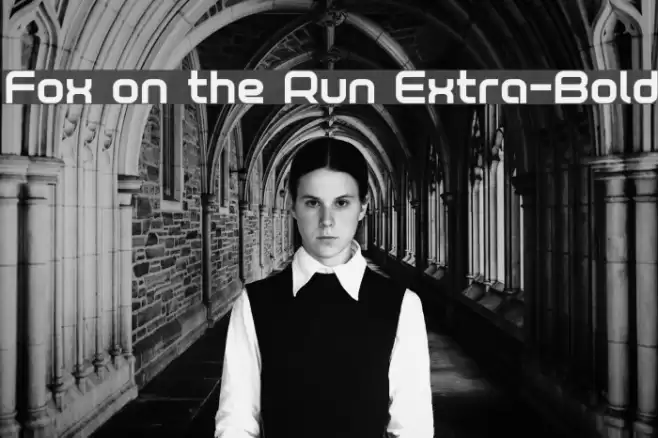 Fox on the Run Extra-Bold Font examples