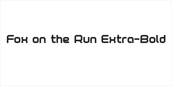 Fox on the Run Extra-Bold Logo
