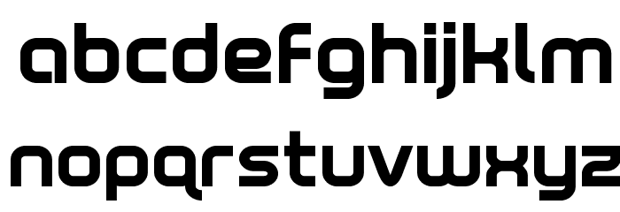 Fox on the Run Extra-Bold Font LOWERCASE