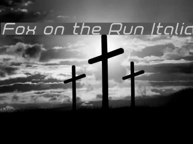 Fox on the Run Italic Font examples