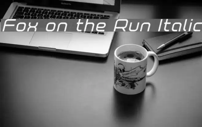 Fox on the Run Italic Font examples