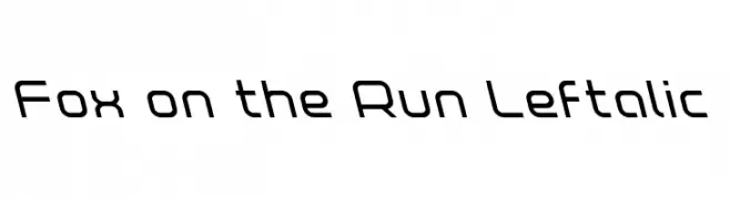 Fox on the Run Leftalic  フリーフォントのダウンロード