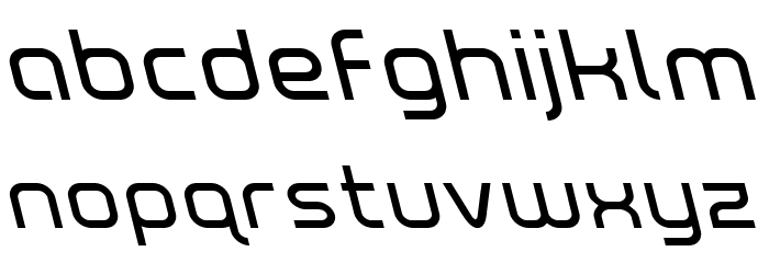 Fox on the Run Leftalic Font LOWERCASE