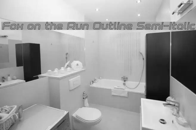 Fox on the Run Outline Semi-Italic Font examples