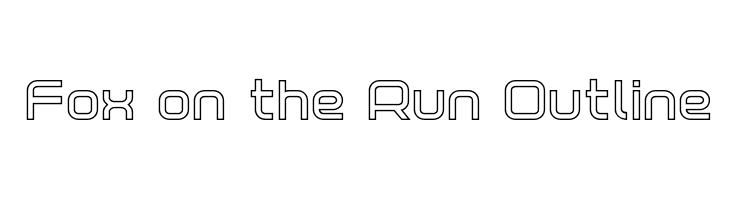 Fox on the Run Outline  Скачать бесплатные шрифты