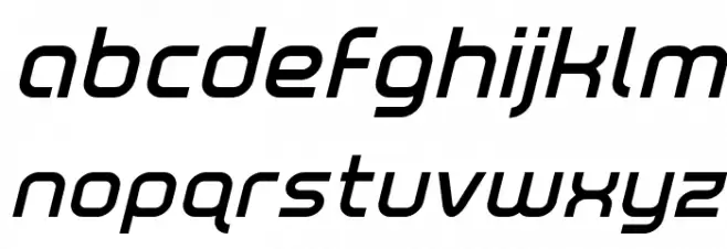 Fox on the Run Semi-Bold Italic Fonte MINÚSCULAS