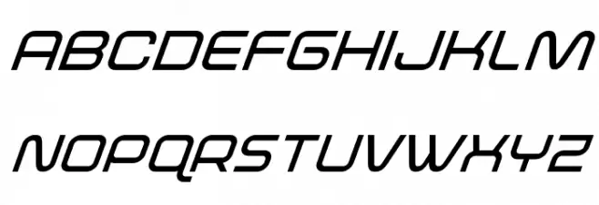 Fox on the Run Semi-Bold Super-Italic Font Litere mari