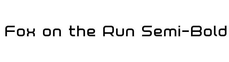 Fox on the Run Semi-Bold Font