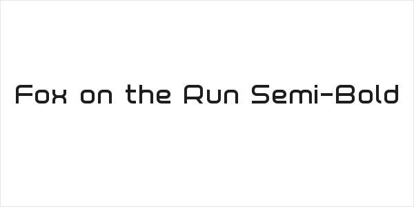 Fox on the Run Semi-Bold Logo