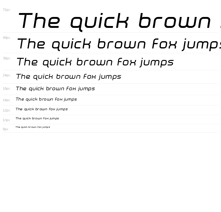 Fox on the Run Semi-Italic Waterfall