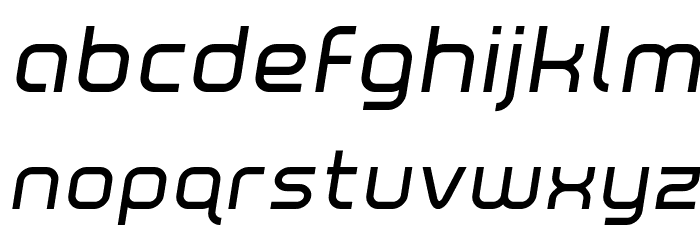 Fox on the Run Semi-Italic Font LOWERCASE