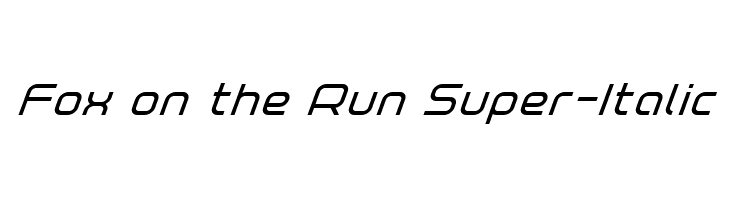 Fox on the Run Super-Italic  لخطوط تنزيل