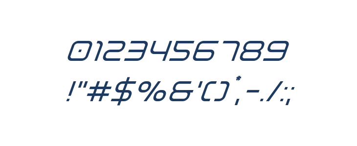 Fox on the Run Super-Italic Other Characters