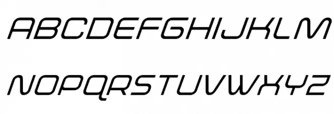 Fox on the Run Super-Italic 字体 大写
