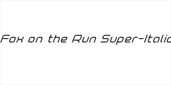 Fox on the Run Super-Italic Logo
