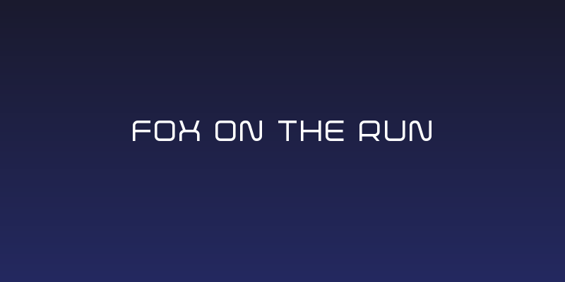 Fox on the Run Social Header