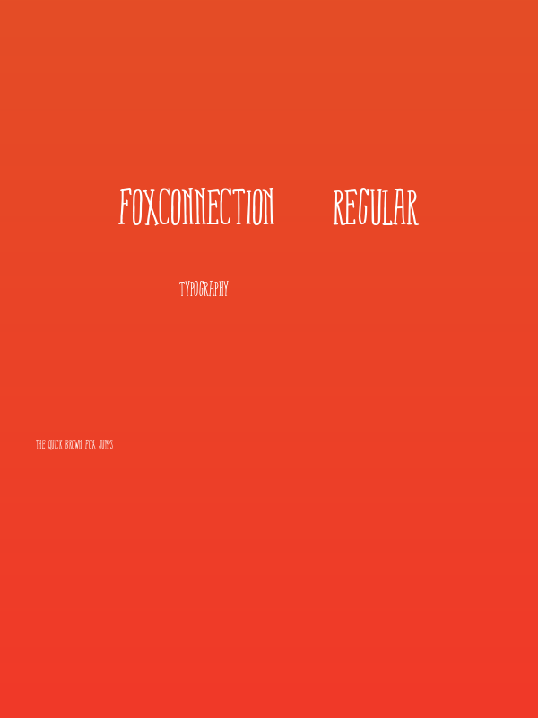 FoxConnection-Regular Poster