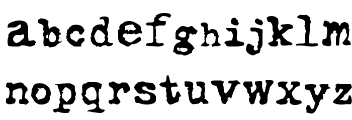 FoxScript Normal Font LOWERCASE
