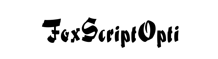 FoxScriptOpti Font