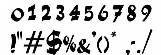 FoxScriptOpti Font OTHER CHARS