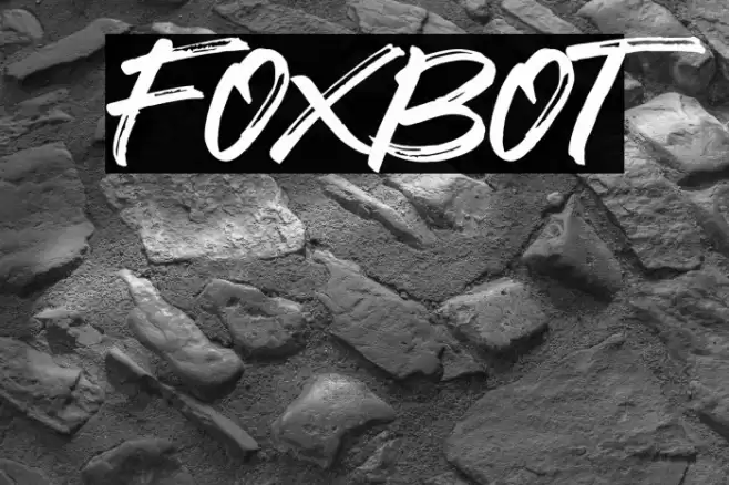 Foxbot Font examples