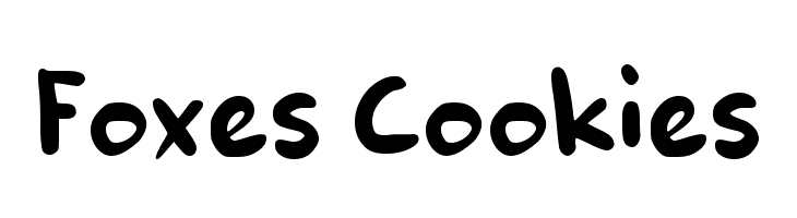 Foxes Cookies  フリーフォントのダウンロード