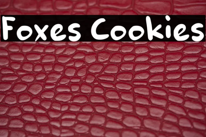 Foxes Cookies Example 1