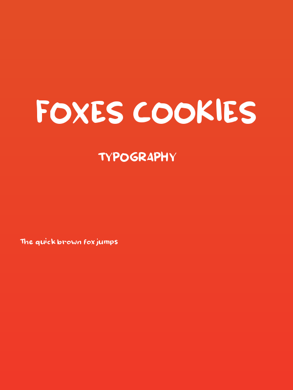 Foxes Cookies Poster