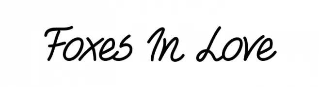 Foxes In Love  Free Fonts Download