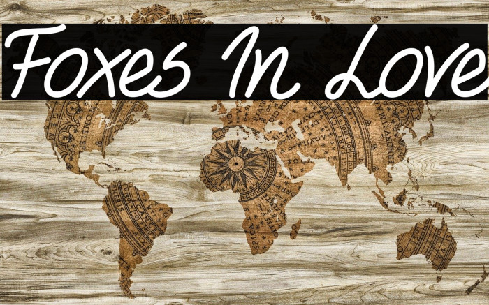 Foxes In Love Font examples