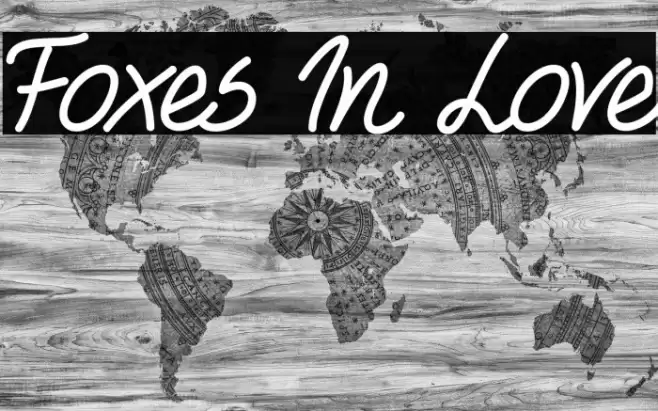 Foxes In Love Fonte examples