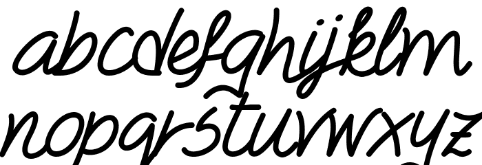 Foxes In Love Font LOWERCASE