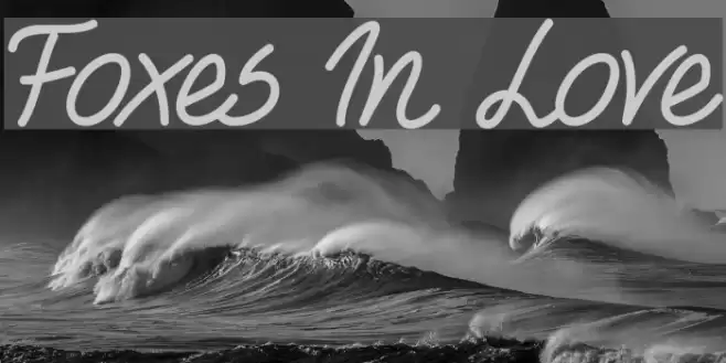 Foxes In Love Font examples