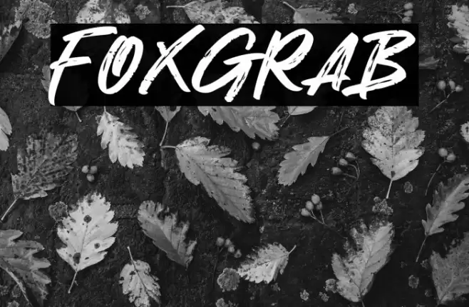 Foxgrab फ़ॉन्ट examples