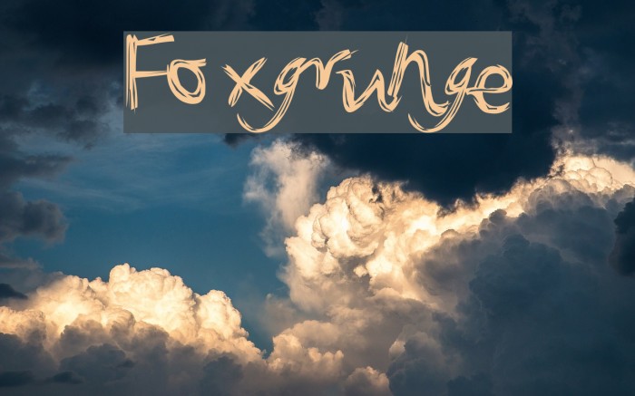 Foxgrunge Font examples