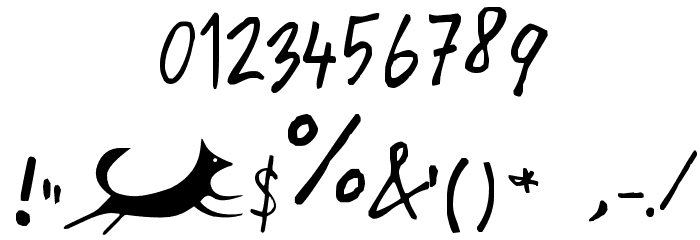 Foxjump Font OTHER CHARS