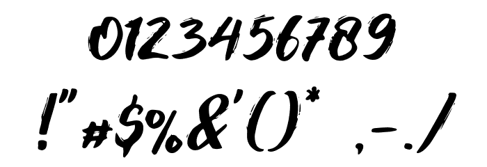 Foxlite Script Font OTHER CHARS