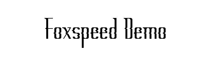 Foxspeed Demo  font caratteri gratis