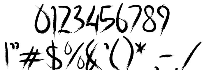 Foxtails Font OTHER CHARS