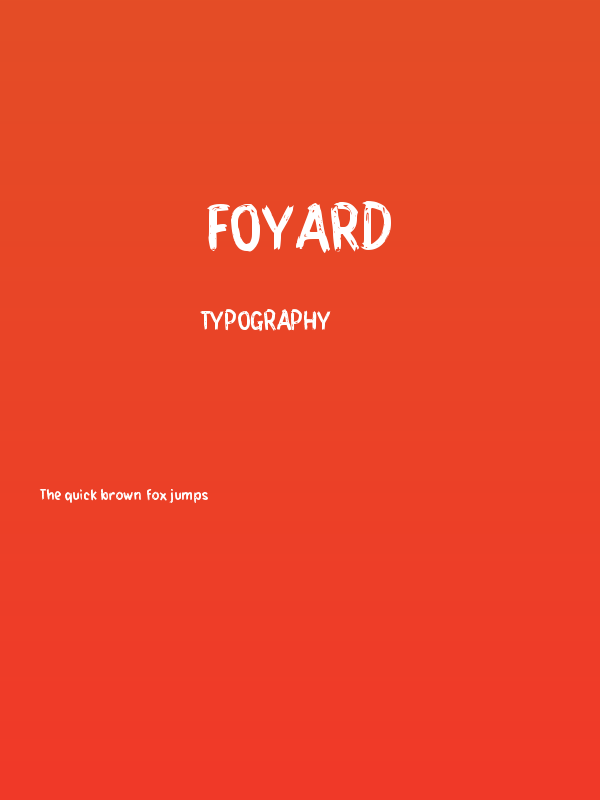 Foyard Poster