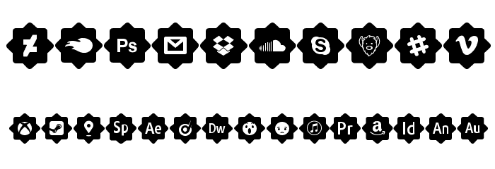 font 120 icons Font OTHER CHARS
