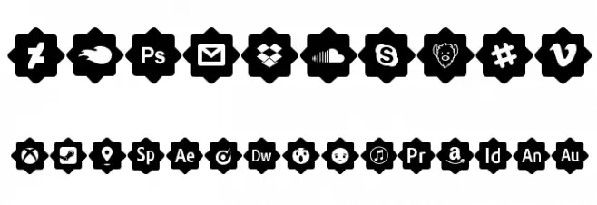 font 120 icons Font OTHER CHARS