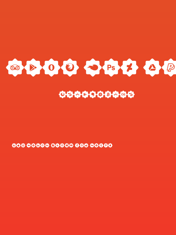 font 120 icons Poster